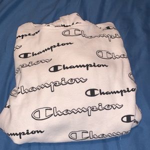 Black and white champion sweatshirt